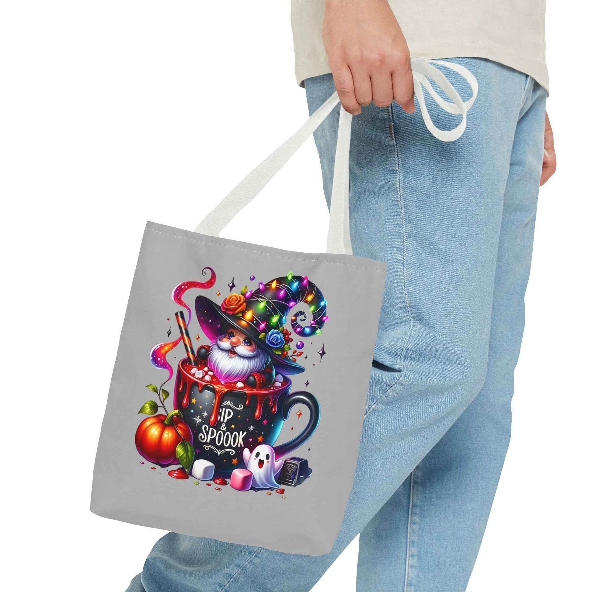 Halloween Gnome Tote Bag for Whimsical Shopping Adventures