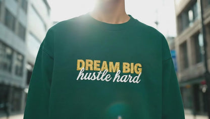 Dream Big Floral Sweatshirt - Inspirational "Dream Big, Sparkle Fierce" Crewneck Pullover